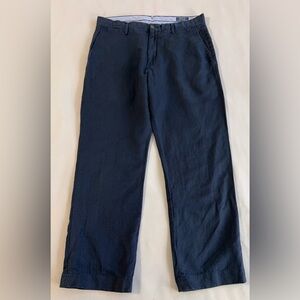 Polo by Ralph Lauren Linen Navy Blue Dress Pants Classic Fit